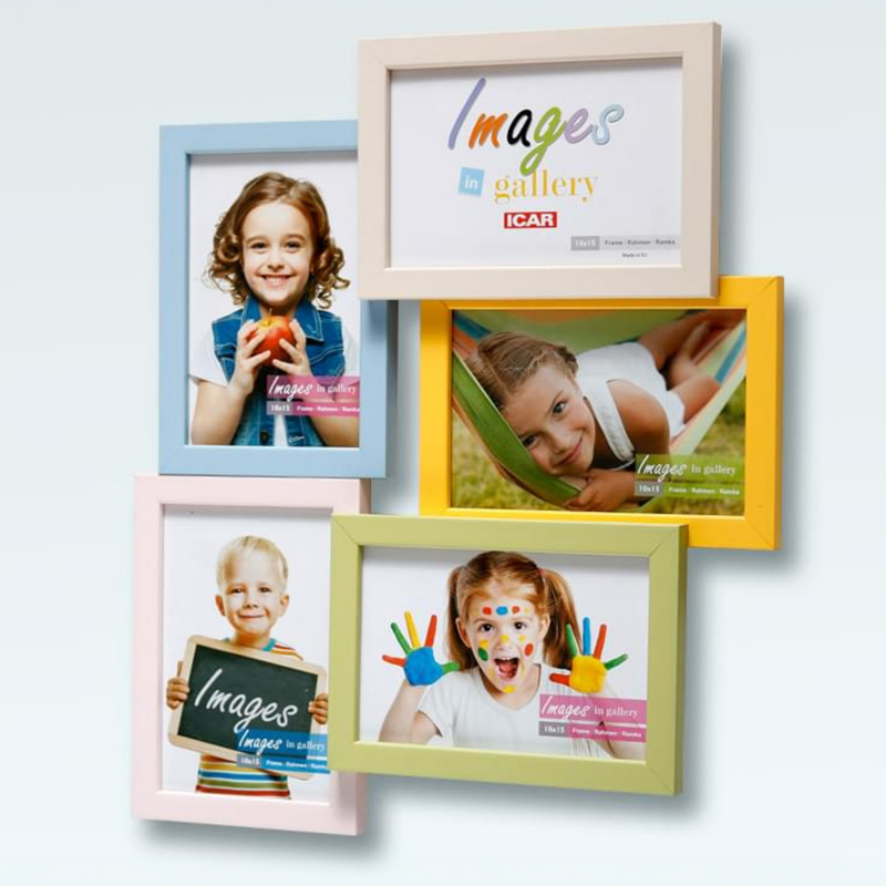 Holzrahmen Galerie MULTI COLOR 52 Mischfarben